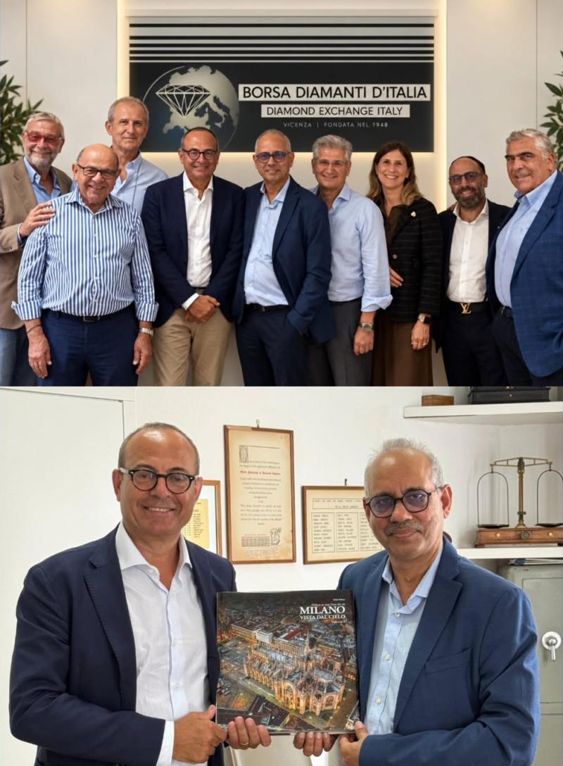 Presidenti di WFDB e di Singapore Diamond Exchange in visita alla nostra sede